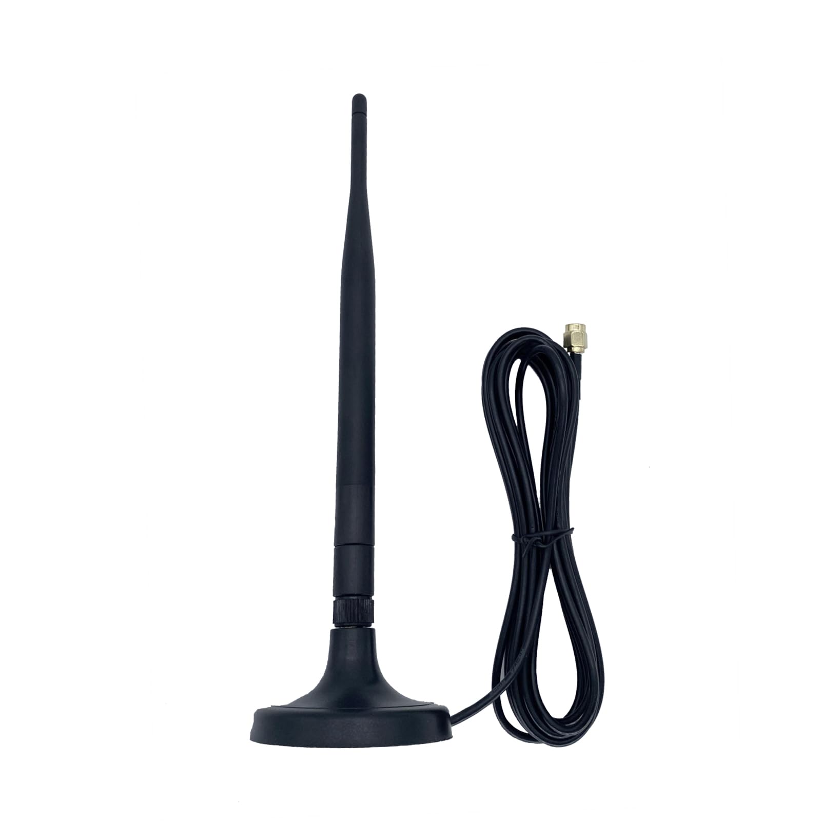 Voonoa 2.4Ghz Wifi Antenna With 10Ft Extension Cable, Sma Male Connector Magnetic Base Wireless Wifi Booster Antenna For Pc Desk